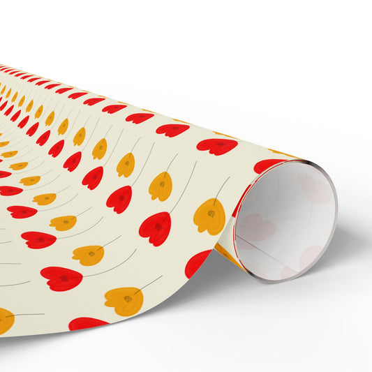 Heart Poppies Pattern